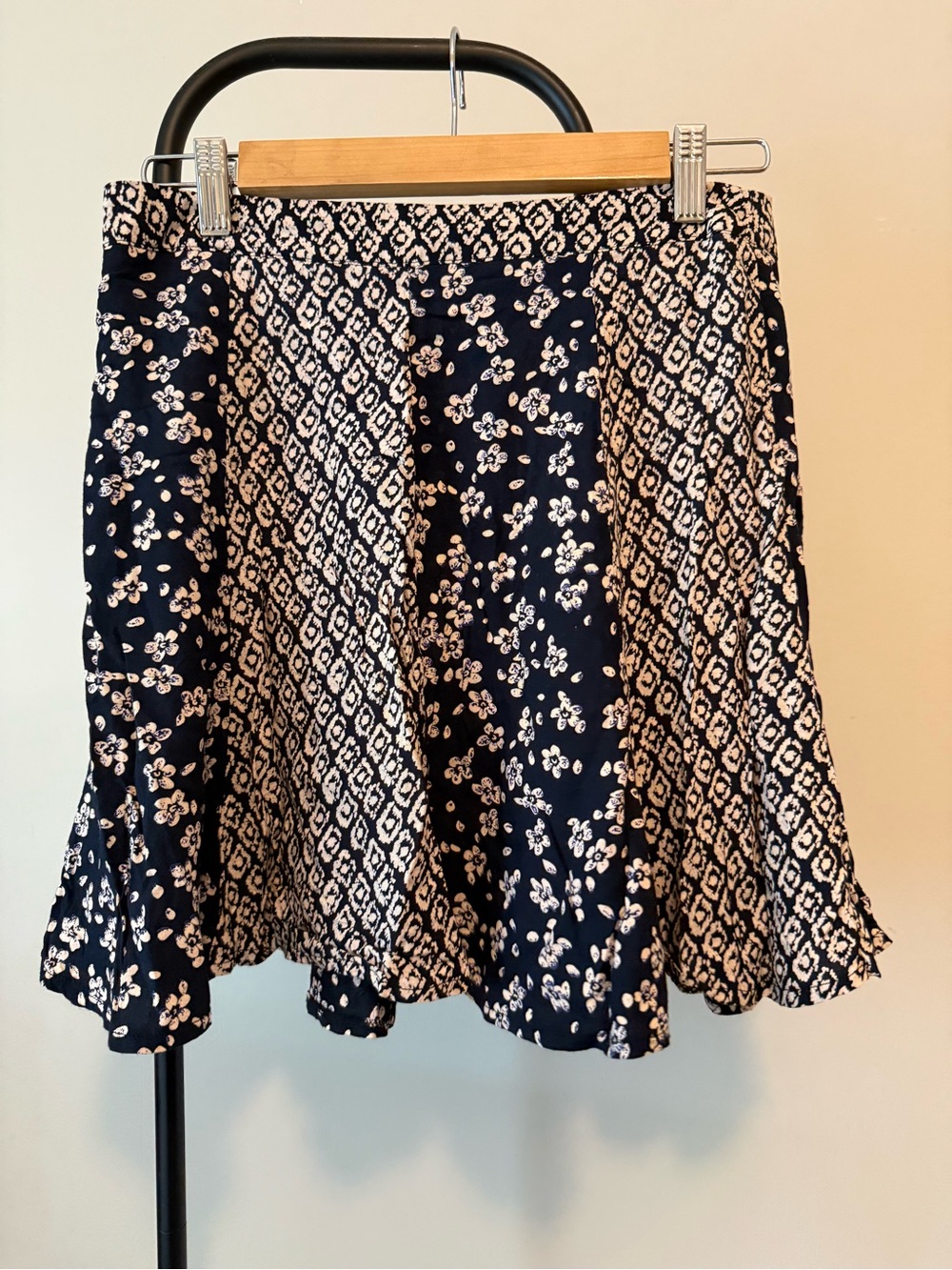 miami Mixed Floral & Geo Skater Skirt